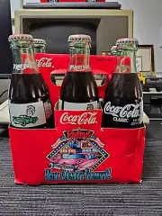 6-Pack of Coca Cola Hot August Nights Reno 1998 Commemorative Coke Bottles