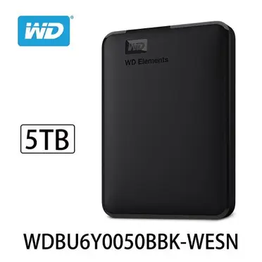 WD Elements 5TB 2.5吋行動硬碟(WDBU6Y0050BBK-WESN)