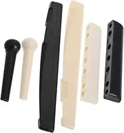 NULYLU Guitar Accessory Set Electric Guitar Maintenance Kit Acoustic Guitar Bridge Parts Bridge Pin Removal Tool Bridge Pin Puller Guitar Bridge Replacement Parts Acoustic Guitar Pins