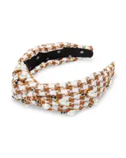 Lele Sadoughi Acorn Faux Pearl Knotted Headband