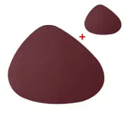Washable Heat Mat Pu Leather Placemat Coaster Set Placemats