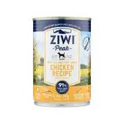 Ziwi Peak Moist Grain Free Dog Food - New Zealand Free Range Chicken- 390g x 12 Cans