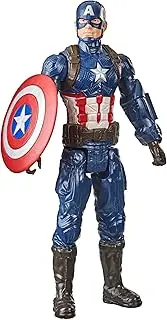 AVENGERS Marvel Titan Hero Series Collectible 12-Inch Captain America Action Figure, Toy for Ages 4 and Up