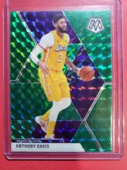 2019-2020 Panini Mosaic ANTHONY DAVIS Green Prizm LAKERS on