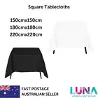 Flat Polyester Square Trestle Tablecloths Wedding Event Hotel Party Banquet