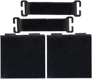 Tactical Molle Patch Panel Hook and Loop Patch Board Display Molle Attachment for Backpack Vest DIY Badge and Insignia Patche (black-4pcs)