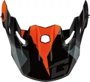 G-Max Splinter Visor with Screws for MX-96 Helmet - Black/Orange