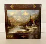 Vintage 1990s Thomas Kinkade Jigsaw Puzzle Painter of Light – Mountain Majesty