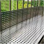 Perforated Sheet Stainless Steel 304 Stainless Steel Perforated Sheet, Leakproof/Anti-Theft Net Plate Balustrade Infill Panels, Cat Balcony Protection Net, 1 PCS Decorative Screen Grilles