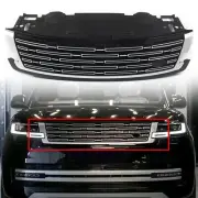 For Land Rover Range Rover 2023 Front Grille Mesh Grill Vent Trim Black+Silver