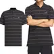 Adidas Fi Stripe Polo 男款 黑色 翻領 條紋 Polo衫 上衣 短袖 IT3920