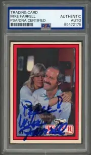 Mike Farrell SIGNED 1982 Donruss MASH Trading Card #61 Auto PSA
