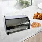 Bread Box Large Capacity Roll Top Bread Bin for Farmhouse Baked Goods Home
