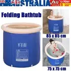 AU Portable Bath Folding Bathtub Inflatable Cold Therapy Hot Tub Spa Massage