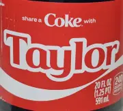 Share A Coke with Taylor 2025 Personalized Gift Coca Cola Bottle 20oz Swift