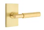 Emtek Select Passage, Rectangular Rosette, T-Bar Stem, Faceted Handle US4 LH
