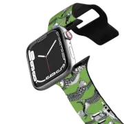 Apple Watch Series 4-6, SE (40mm) Impact Band cat party green apple watch band