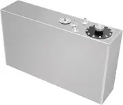 17 Gallon 64L Slim Aluminum Race/Drift Fuel Cell Gas Tank With Level Sensor, Universal Racing Drift Fuel Cells , Built In Fuel Sending Unit(Silver)