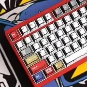 PBT Keycaps Retro Manga Keycaps Set, Cherry Profile Dye-Sublimation Key Caps, Cool Gaming Keyboard Caps for Cherry Gateron MX Switches Mechanical Keyboard