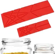 Polygons 3 in 1 Flat Measuring Spoon, Silicone Folding 2 Spoons with 6 Sizes, Multifunctional Polygons Flat Kitchen Tool for Cooking Baking Liquid Ingredients