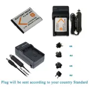 Battery +Ac/DC Charger for Sony NP-BN1 DSC-W690 W710 W730 W800 W810 W830