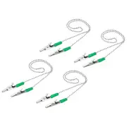 Napkin Chains, 18" 4Pcs Alloy Neck Bib Holder Chain Sun Hat Strap Lanyard, Green