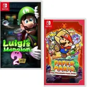 Luigi's Mansion 2 HD & Paper Mario: TTYD Switch New Game Bundle Special ON HAND