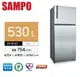 SAMPO聲寶-極致節能535L 變頻雙門冰箱SR-B53D(K3)(漸層銀)