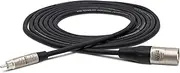 Hosa HRX-020 Pro Unbalanced Interconnect Rean RCA to XLR3M, 20 Feet, Black