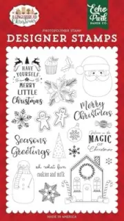Echo Park Stamps "Cookies & Milk" A Gingerbread Christmas - NEW
