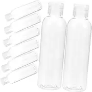 WOFASHPURET 10pcs Travel Bottles Refillable Toiletries Storage Containers for Lotion Shampoo Conditioner Squeezable Plastic Travel Bottles for Business Trips