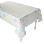 54" x 108" Happy You Day Rectangle Disposable Plastic Tablecloth