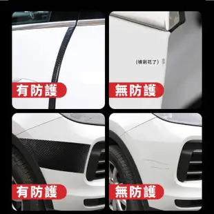 【汽車防護】5D汽車車標碳纖紋防撞貼-7cmx300cm(防撞貼 防護貼 保護貼 門檻貼 防踩貼 防刮條 汽車防護)