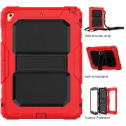 MCC Heavy Duty iPad Air 2 Strap Case Cover Car Apple Kids Shockproof Air2 [Red]