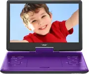 ieGeek 15.9'' Portable DVD Player with 14.1'' Swivel Screen, 6 Hrs Rechargeable