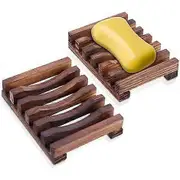 Natural Wood Soap Dish Bamboo Soap Box Storage Container Easy To Clean Antiseptic Moistureproof Shower Bathroom Kitchen,Soap Box