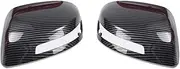 Car Side Wing Mirror Rain Deflectors Fit For Honda Civic 9th 2012 2013 2014 2015 Car Accessories Side Auto Mirrors Cover Rear View Wing Mirror Cap Carbon Fiber 1 Pair.(Blue)