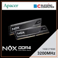 在飛比找蝦皮購物優惠-APACER 內存宇瞻 NOX 16GB 2x8GB DDR