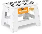 Folding Step Stool - (Pack of 1) Foot Stool with 9 Inch Height - Holds Up to ...