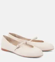 [Max Mara] Max Mara Leather ballet flats AU 5.5 grey