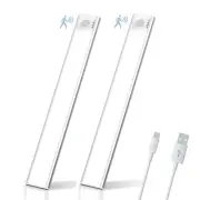Under Cabinet Lighting 2 Pack Closet Light Motion Sensor Light Indoor Dimming...