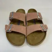 Birkenstock New w/ Box Arizona Pink Clay Suede Soft Footbed Regular Select Size