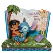Disney Traditions Ohana Means Family Lilo & Stitch Story Book Jim Shore Figurine