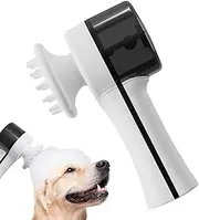 Dog Bath Brush with Soap Dispenser, Automatic Foaming Machine for Dog, Fast Charging Soft Comb for Bathing Grooming Cleaning Pet Washing