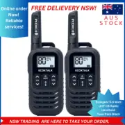 Ecoxgear 0.5 Watt UHF CB Radio Handheld Twin Pack Black 0.5W - AU STOCK!