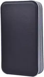 CD Case Hard - 96 Capacity Plastic Portable Travel DVD Holder, Disc Car Storage