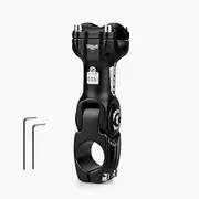 AleGuLu 25.4/31.8mm Mountain Bike Stem - Adjustable ±60° Rise - 6061 T6 Aluminum 3D Forged - for MTB & Road Bikes