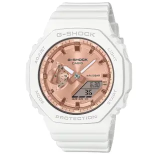 【CASIO 卡西歐】G-SHOCK WOMEN 碳核心防護 時尚八角雙顯腕錶 母親節 禮物(GMA-S2100MD-7A)