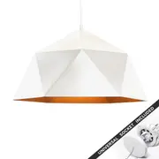 Snap Lighting Jasper White Geometric Downlight to Pendant Light Conversion Kit