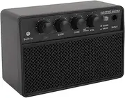 Bass Amplifier, Portable BT Guitar Speaker Amplifier 10W Subwoofer BT Guitar Amp with USB C Interface for Live Outdoor Black